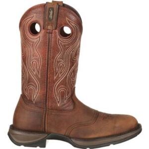 Rebel | by Durango Brown Saddle Western Pull On Western Boot | 9.5 D